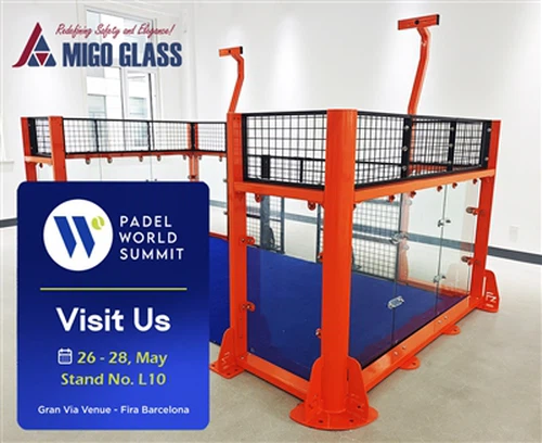 MIGO GLASS bo predstavil projekt-Ready Padel Court Solutions na svetovnem vrh...