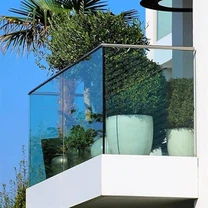 Možnost ograje in ograje laminirane steklene plošče