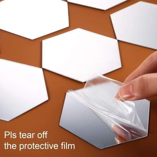 Decorative Hexagon Mirror, Centerpiece Mirror